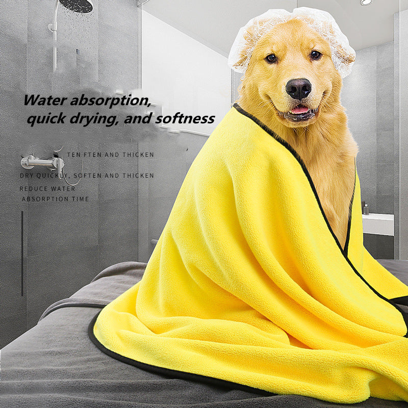 Premium Microfiber Pet Drying Towel - Super Absorbent