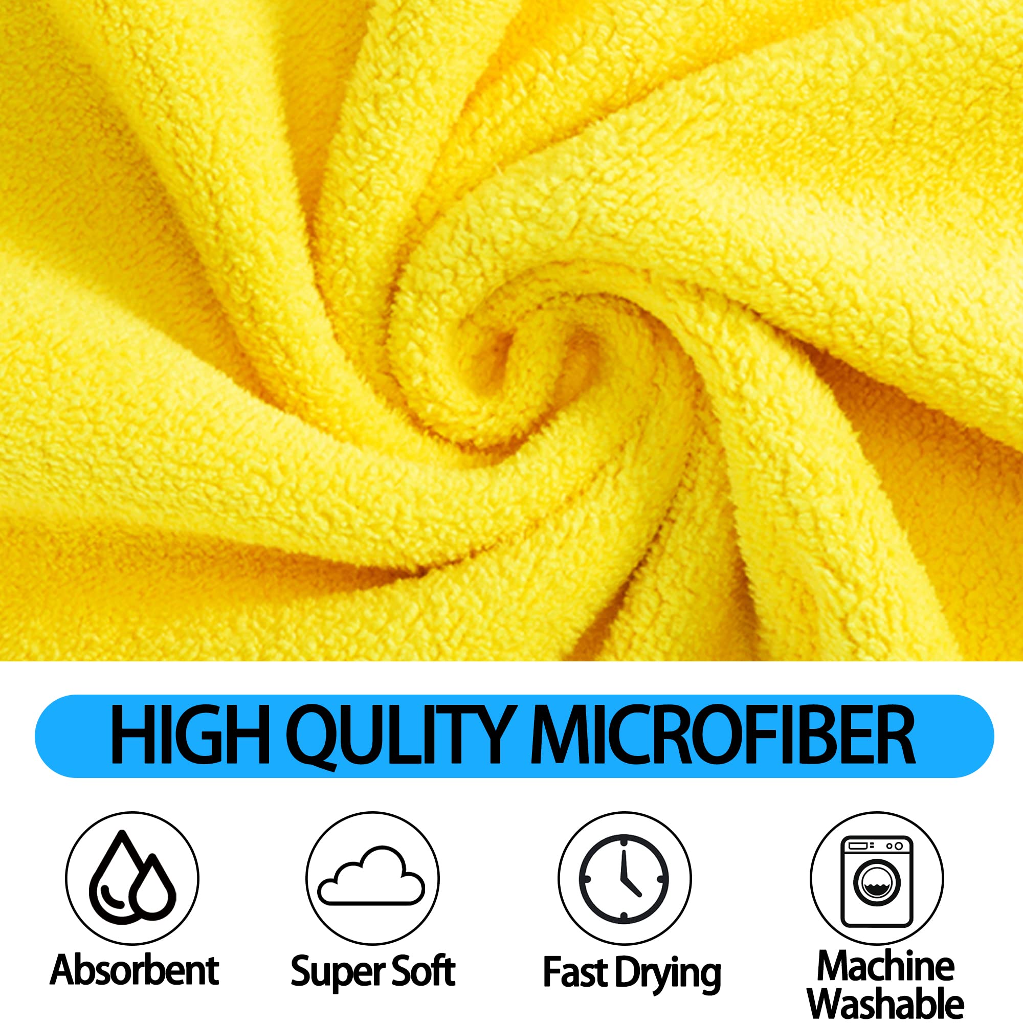 Premium Microfiber Pet Drying Towel - Super Absorbent