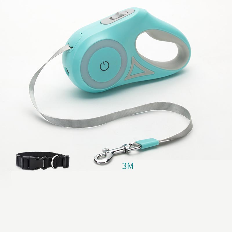 Retractable Dog Leash with LED Light - 3M/5M