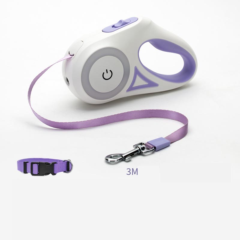 Retractable Dog Leash with LED Light - 3M/5M