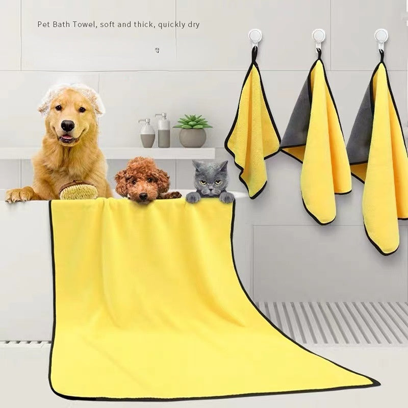 Premium Microfiber Pet Drying Towel - Super Absorbent