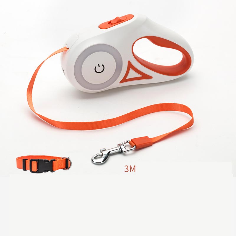 Retractable Dog Leash with LED Light - 3M/5M