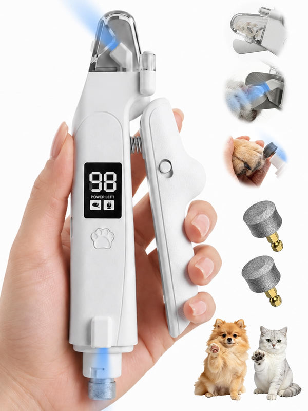 LED Pet Nail Clipper & Grinder for Dogs and Cats